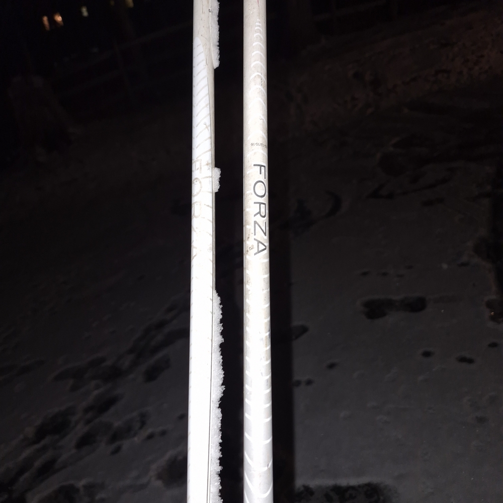 White Sports Poles